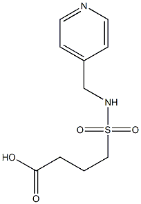 4-[(pyridin-4-ylmethyl)sulfamoyl]butanoic acid Structure