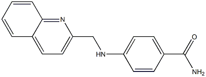 4-[(quinolin-2-ylmethyl)amino]benzamide 구조식 이미지