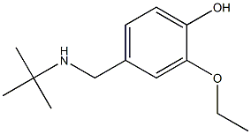 4-[(tert-butylamino)methyl]-2-ethoxyphenol 구조식 이미지