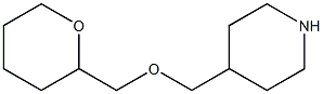 4-[(tetrahydro-2H-pyran-2-ylmethoxy)methyl]piperidine 구조식 이미지