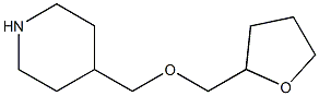 4-[(tetrahydrofuran-2-ylmethoxy)methyl]piperidine 구조식 이미지