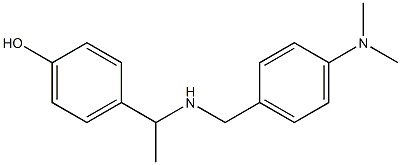 4-[1-({[4-(dimethylamino)phenyl]methyl}amino)ethyl]phenol 구조식 이미지