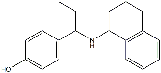 4-[1-(1,2,3,4-tetrahydronaphthalen-1-ylamino)propyl]phenol Structure