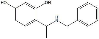 4-[1-(benzylamino)ethyl]benzene-1,3-diol 구조식 이미지