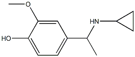 4-[1-(cyclopropylamino)ethyl]-2-methoxyphenol 구조식 이미지