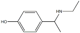 4-[1-(ethylamino)ethyl]phenol Structure