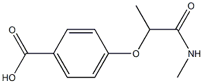 4-[1-(methylcarbamoyl)ethoxy]benzoic acid Structure