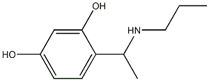 4-[1-(propylamino)ethyl]benzene-1,3-diol 구조식 이미지