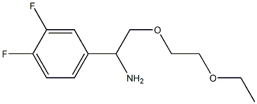4-[1-amino-2-(2-ethoxyethoxy)ethyl]-1,2-difluorobenzene Structure