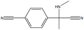 4-[1-cyano-1-(methylamino)ethyl]benzonitrile Structure