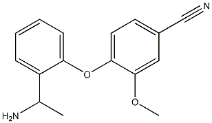 4-[2-(1-aminoethyl)phenoxy]-3-methoxybenzonitrile 구조식 이미지