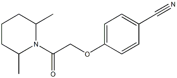 4-[2-(2,6-dimethylpiperidin-1-yl)-2-oxoethoxy]benzonitrile 구조식 이미지