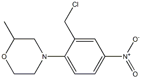 4-[2-(chloromethyl)-4-nitrophenyl]-2-methylmorpholine 구조식 이미지