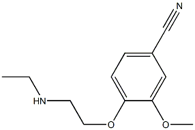 4-[2-(ethylamino)ethoxy]-3-methoxybenzonitrile 구조식 이미지