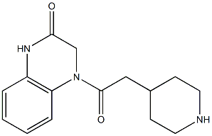 4-[2-(piperidin-4-yl)acetyl]-1,2,3,4-tetrahydroquinoxalin-2-one 구조식 이미지