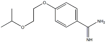 4-[2-(propan-2-yloxy)ethoxy]benzene-1-carboximidamide 구조식 이미지