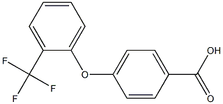 4-[2-(trifluoromethyl)phenoxy]benzoic acid 구조식 이미지