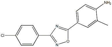 4-[3-(4-chlorophenyl)-1,2,4-oxadiazol-5-yl]-2-methylaniline Structure