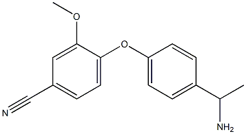 4-[4-(1-aminoethyl)phenoxy]-3-methoxybenzonitrile Structure