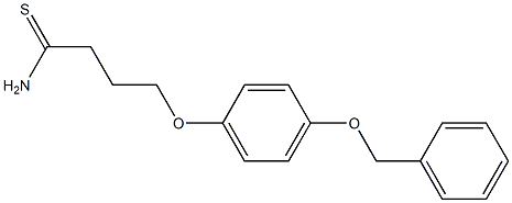 4-[4-(benzyloxy)phenoxy]butanethioamide 구조식 이미지