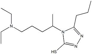 4-[4-(diethylamino)-1-methylbutyl]-5-propyl-4H-1,2,4-triazole-3-thiol Structure