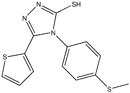 4-[4-(methylsulfanyl)phenyl]-5-(thiophen-2-yl)-4H-1,2,4-triazole-3-thiol Structure