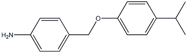 4-[4-(propan-2-yl)phenoxymethyl]aniline Structure