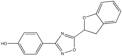 4-[5-(2,3-dihydro-1-benzofuran-2-yl)-1,2,4-oxadiazol-3-yl]phenol Structure