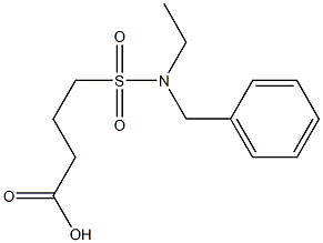 4-[benzyl(ethyl)sulfamoyl]butanoic acid 구조식 이미지