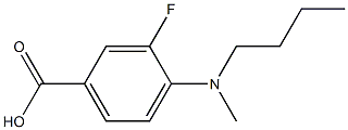 4-[butyl(methyl)amino]-3-fluorobenzoic acid 구조식 이미지