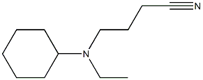 4-[cyclohexyl(ethyl)amino]butanenitrile 구조식 이미지