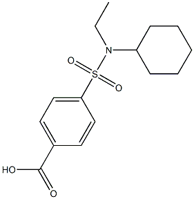 4-[cyclohexyl(ethyl)sulfamoyl]benzoic acid Structure