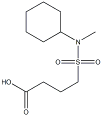 4-[cyclohexyl(methyl)sulfamoyl]butanoic acid Structure