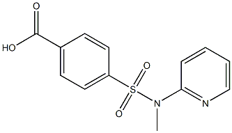 4-[methyl(pyridin-2-yl)sulfamoyl]benzoic acid 구조식 이미지