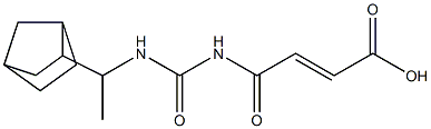 4-{[(1-{bicyclo[2.2.1]heptan-2-yl}ethyl)carbamoyl]amino}-4-oxobut-2-enoic acid 구조식 이미지
