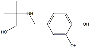 4-{[(1-hydroxy-2-methylpropan-2-yl)amino]methyl}benzene-1,2-diol Structure