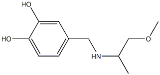 4-{[(1-methoxypropan-2-yl)amino]methyl}benzene-1,2-diol Structure