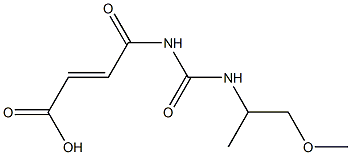 4-{[(1-methoxypropan-2-yl)carbamoyl]amino}-4-oxobut-2-enoic acid 구조식 이미지