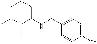 4-{[(2,3-dimethylcyclohexyl)amino]methyl}phenol Structure