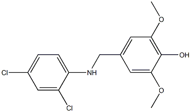 4-{[(2,4-dichlorophenyl)amino]methyl}-2,6-dimethoxyphenol Structure