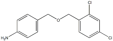 4-{[(2,4-dichlorophenyl)methoxy]methyl}aniline 구조식 이미지