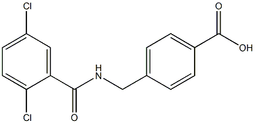 4-{[(2,5-dichlorophenyl)formamido]methyl}benzoic acid Structure