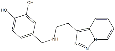 4-{[(2-{[1,2,4]triazolo[3,4-a]pyridin-3-yl}ethyl)amino]methyl}benzene-1,2-diol Structure