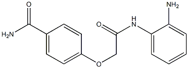 4-{[(2-aminophenyl)carbamoyl]methoxy}benzamide Structure