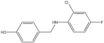 4-{[(2-chloro-4-fluorophenyl)amino]methyl}phenol Structure