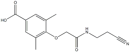 4-{[(2-cyanoethyl)carbamoyl]methoxy}-3,5-dimethylbenzoic acid Structure