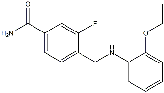 4-{[(2-ethoxyphenyl)amino]methyl}-3-fluorobenzamide 구조식 이미지