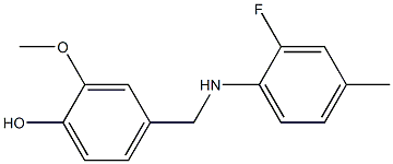 4-{[(2-fluoro-4-methylphenyl)amino]methyl}-2-methoxyphenol Structure