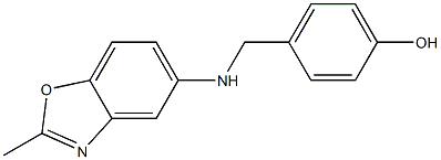 4-{[(2-methyl-1,3-benzoxazol-5-yl)amino]methyl}phenol Structure