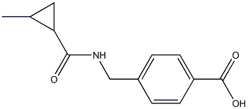 4-{[(2-methylcyclopropyl)formamido]methyl}benzoic acid Structure